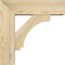 Ekena Millwork Imperial Block Rough Sawn Bracket w/ Offset Brace, Douglas Fir, 6"W x 18"D x 18"H BKT0604X18X18IMP05RDF - alternate 2